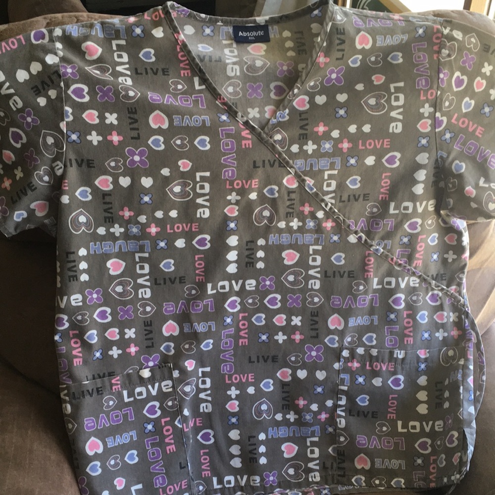 Love scrub top